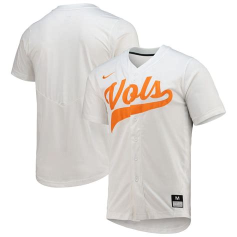 men's nike white tennessee volunteers replica baseball jersey|tennessee volunteers t shirt.